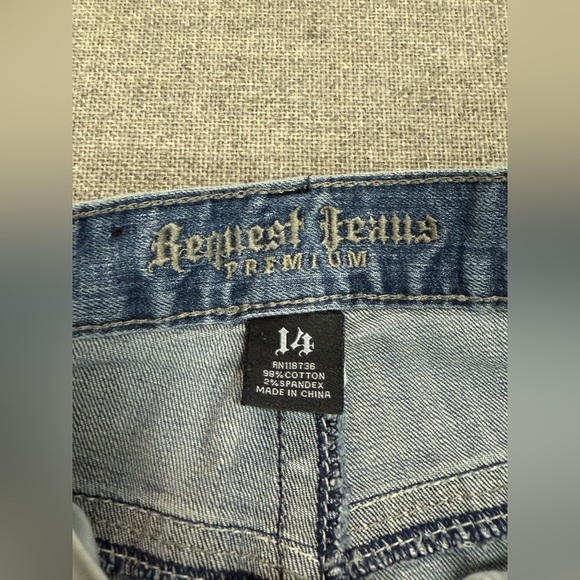Boy’s Request Jeans Size 14 Straight 0072 - Picture 5 of 9